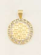 10kt Solid Yellow Gold and Diamond Pendant