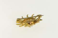 14K Yellow Gold Victorian Opal Ornate Sun Flower Vintage Pin/Brooch
