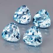 Superb quality 8.90ct 4 pc sky blue Topaz set