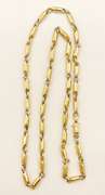 14kt Solid Gold Fancy Link Chain Necklace