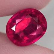 Stunning 6.69ct top imperial red Ruby center stone