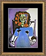 Pablo Picasso, Seated Woman In Blue Dress