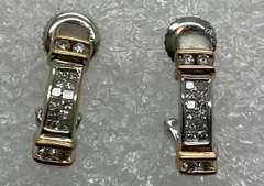 14K WHITE GOLD DIAMOND STUD EARRINGS