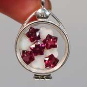 Spectacular gemstone set displayed in Sterling Silver