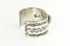 Sterling Silver N Native American Navajo Turquoise Cuff Bracelet