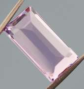 Stunning 7.86ct emerald cut violet Amethyst