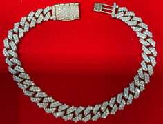 CERTIFIED BRAND NEW MEN'S CUBA LINK DIAMOND BRACELET