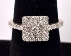 Dazzling Diamond Ring in 14K Rose Gold