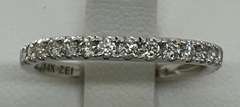 14K WHITE GOLD AND DIAMOND BAND