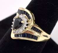 Gorgeous Blue Sapphire Ring In Yellow Gold
