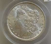 1890 Morgan Dol ANACS MS-61