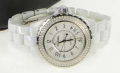 Chanel J-12 H0967 White Ceramic Diamond Women's Watch