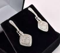CZ Earrings In Sterling Silver