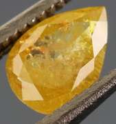 Rare .40ct pear cut golden Diamond