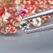 Superb 2.46ct diamond cut Songean Sapphire set