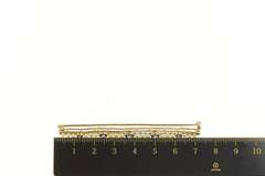 14K Yellow Gold Victorian Oval Sapphire Seed Pearl Bar Pin/Brooch