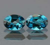 Incredible pair of matched 1.62ct London Blue Topaz