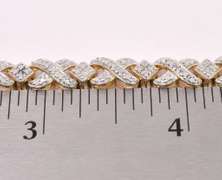 Vermeil X's And O's Bracelet In Sterling Silver