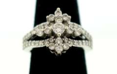 Blooming 14kt White Gold Diamond Ring