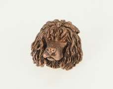 Copper 3D Poodle Fluffy Dog Breed Slide Bead Charm/Pendant