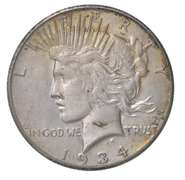 1934-S Peace Silver Dollar