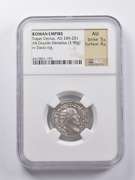 AU AD 249-251 Roman Empire AR DBL Denarius Decius (3.90g) NGC Ancients