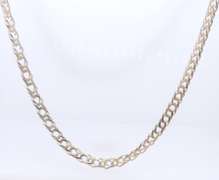 Vintage Italian 925 Sterling Silver Curb Link Chain Necklace
