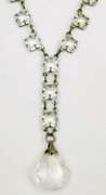 Art Deco Sterling Crystal Necklace