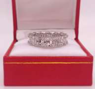 Gorgeous 18kt Solid White Gold & Diamond Ring- 2.10 CTTW of Diamonds!