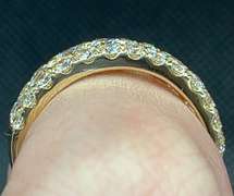 CHANNEL SET ROUND DIAMOND RING