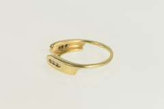 14K Yellow Gold Diamond Classic Vintage Wrap Wedding Band Ring