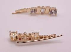 14kt Solid Yellow Gold & Diamond Earrings