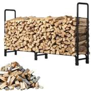 8ft Firewood Rack Outdoor Heavy Duty Log Rack Firewood