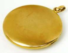 Antique Large Gold Filled Locket with Photo