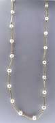 14kt Yellow Gold Set of Elegant Station Necklace and Bracelet