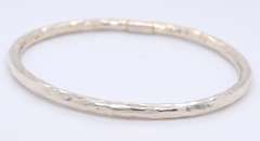 Ippolita Classic Hammered Bangle in Sterling Silver