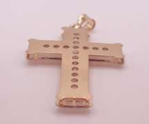 14kt Solid Yellow Gold Cross Pendant