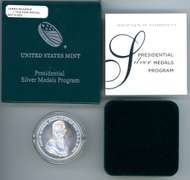2018 James Monroe 1 Ounce Presidential Silver Medal with Box and CoA