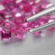 Premium 3.29ct 42 piece princess cut Ruby set