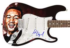 John Legend Autographed Signed 1/1 Custom Graphics Photo Guitar ACOA