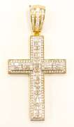 10kt Solid Yellow Gold and Diamond Pendant