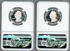 2 Different 2019 America the Beautiful Proof Quarters in NGC PF70 Ultra Cameo