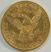 Flashy BU 1907-D US $5 Liberty Gold Piece. Lovely