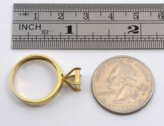 Glittering 14k Invisibly Set Diamond Ring