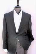 Black Color Textured Modern Fit Notch Lapel Sport Coat
