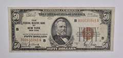 1929 $50 New York, NY United States National Currency Note