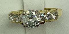 CERTIFIED BRAND NEW 18K GOLD AND DIAMOND ENGAGEMENT RING