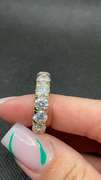 STUNNING ETERNITY BAND ROUND BRILLIANT CUT DIAMONDS 7.10 CARATS T.W.