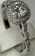 CERTIFIED BRAND NEW LADIES 18K WHITE GOLD AND DIAMOND RING
