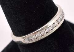 Adorable Diamond Ring In 14K White Gold
